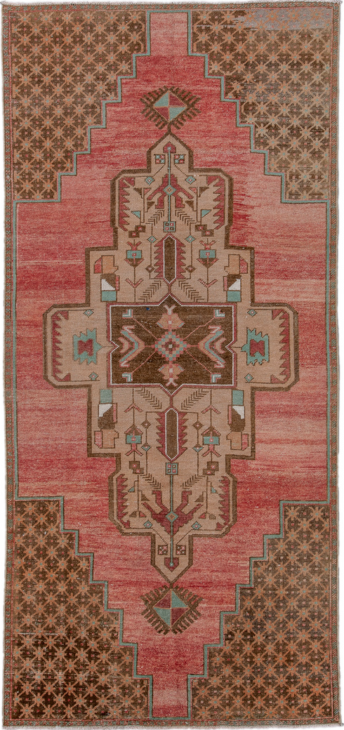 Vintage Oushak Runner Rug (3' x 8')